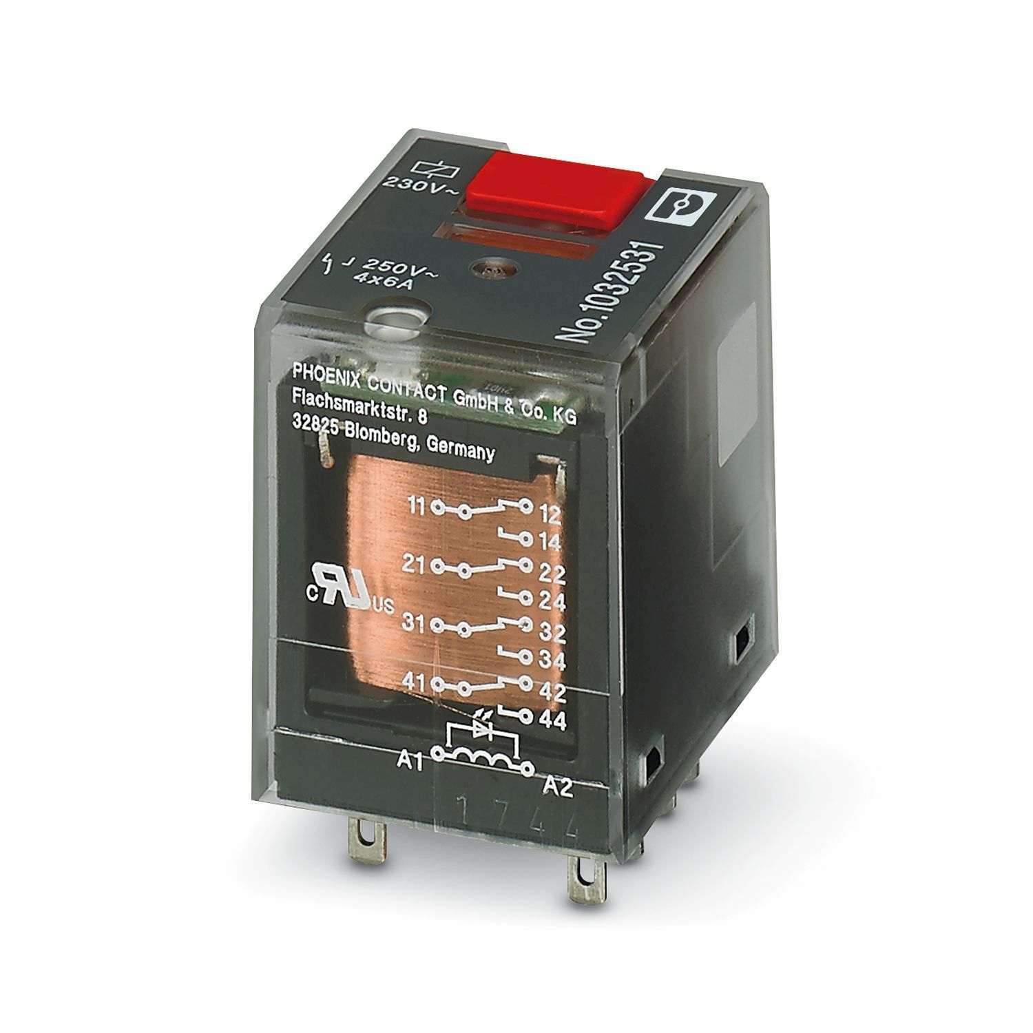 Relais d'interface 230AC/4X21