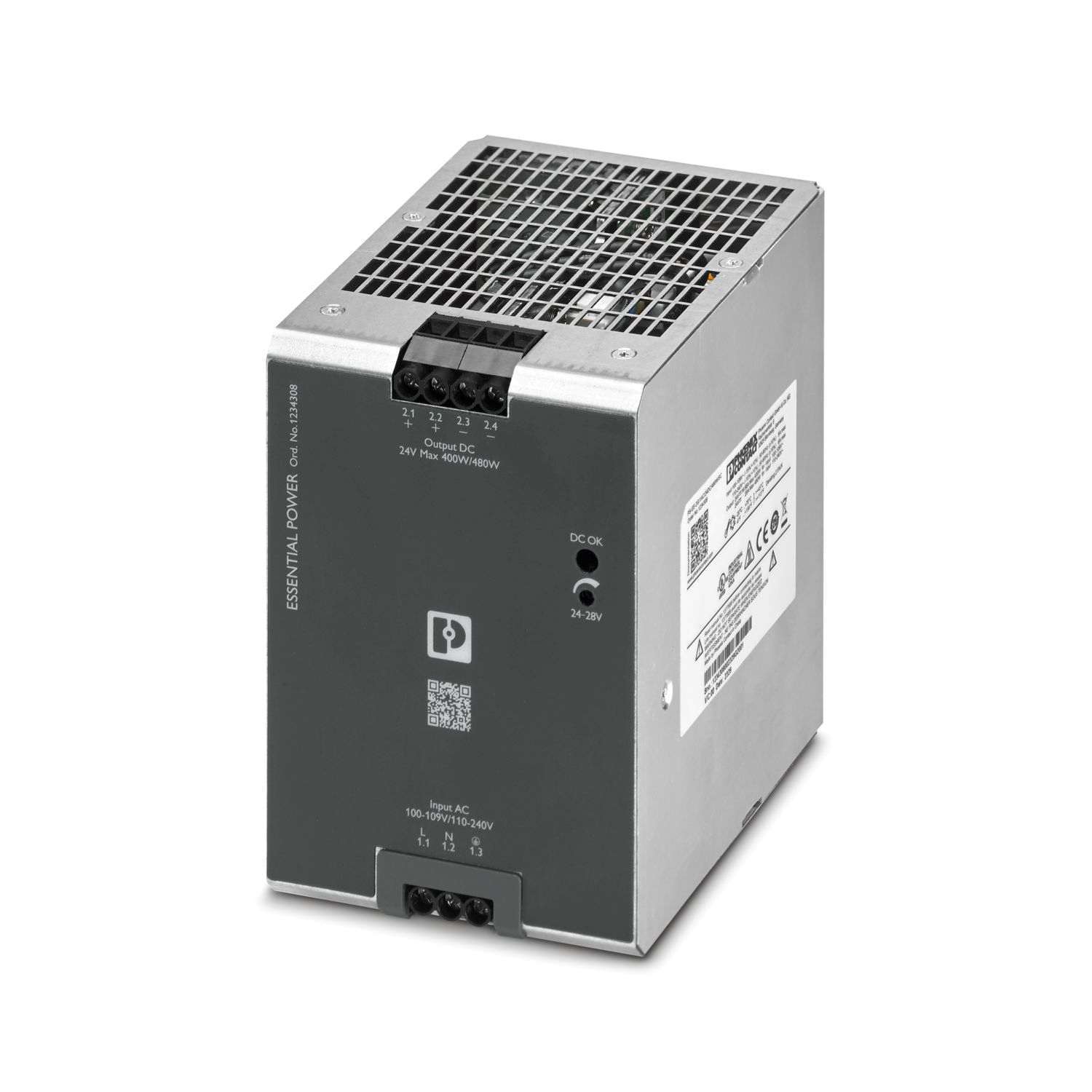 Alimentation 2G/1AC/24DC/480W/SC